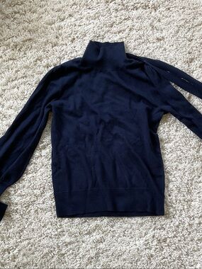 J. Crew Women’s Merino Wool Turtleneck with Tie Neck - XS
